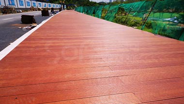 深圳南方科技大學景觀帶高耐竹木棧道案例