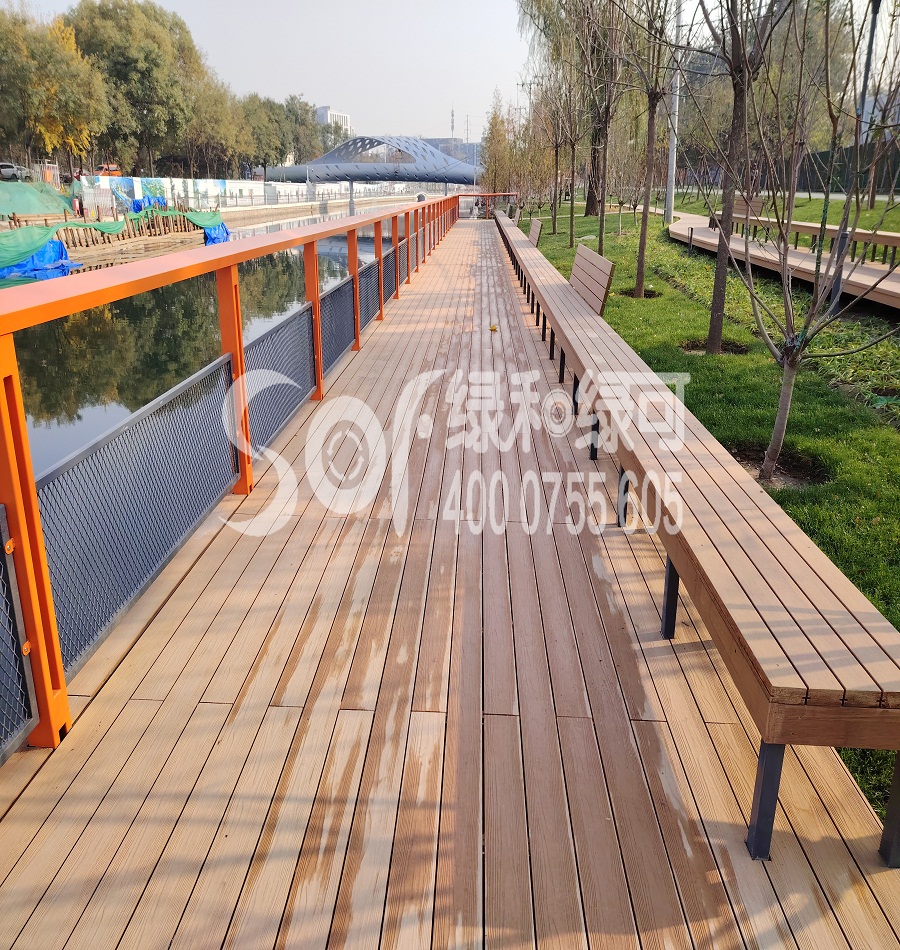 北京朝陽區壩河項目三代石英塑木地板