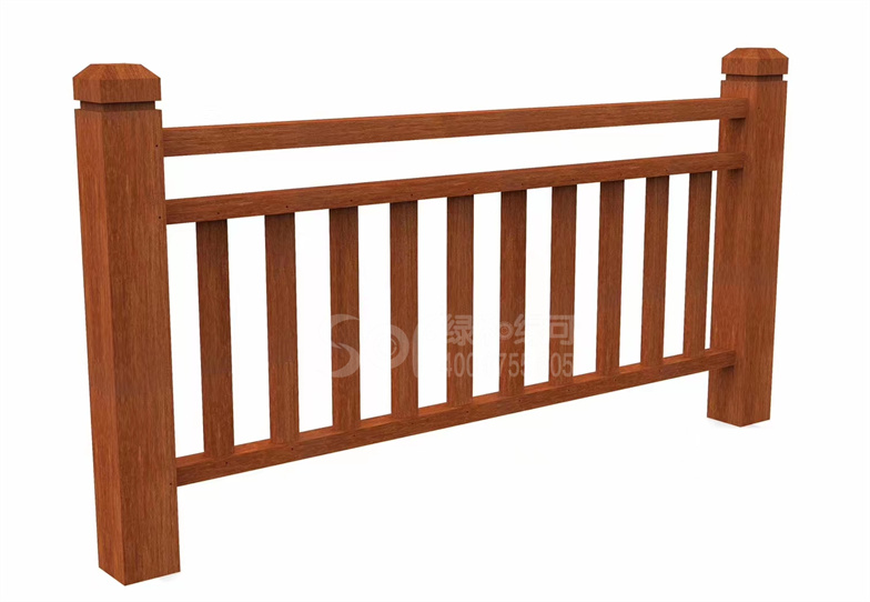 瓷態色竹木圍欄
