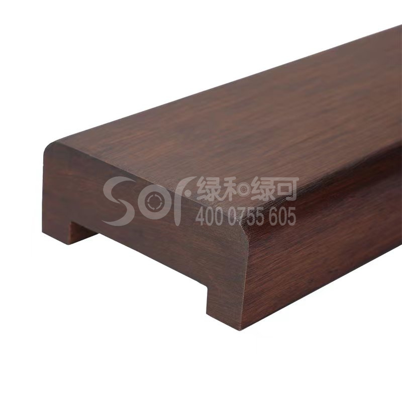 戶外高耐色竹木欄桿扶手