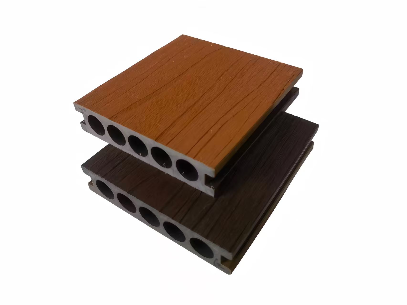 PE共擠塑木圓孔地板ZJ140Y30